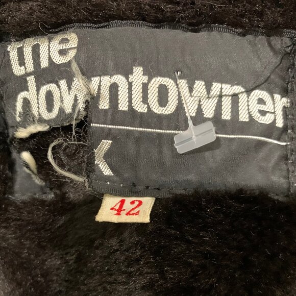 THE DOWNTOWNER VINTAGE FAUX FUR WOOL BLEND PLAID COATS SIZE 42/L - Picture 13 of 13